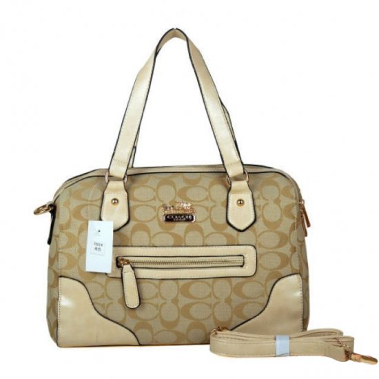 Coach Legacy In Monogram Medium Khaki Totes BZE